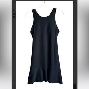 Etonic flounce hem active black dress